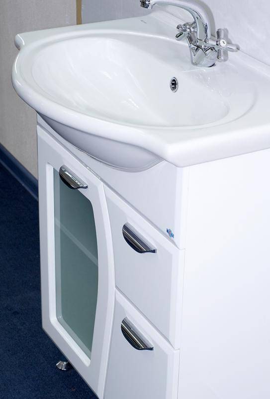 Купить тумба антик - 55, с 1-им ящиком (стекло), misty. в Иваново магазин сантехники Суперстрой