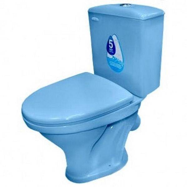 Купить компакт-унитаз вест голубой, santeri. в Иваново магазин сантехники Суперстрой