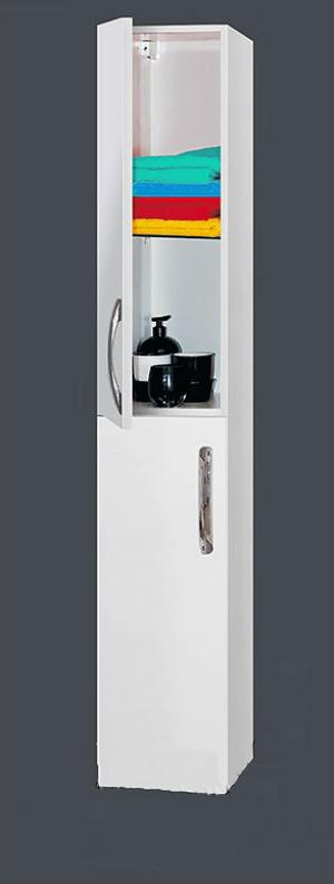 Купить пенал эмилия-30 белый подвесной левый, misty. в Иваново магазин сантехники Суперстрой