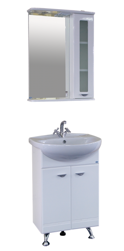 Купить тумба антик - 55 прямая , белая, misty. в Иваново магазин сантехники Суперстрой