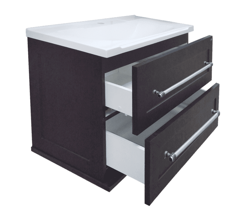 Купить тумба марта-70 подвесная тёмн/бет + раковина evva-70 d, misty. в Иваново магазин сантехники Суперстрой