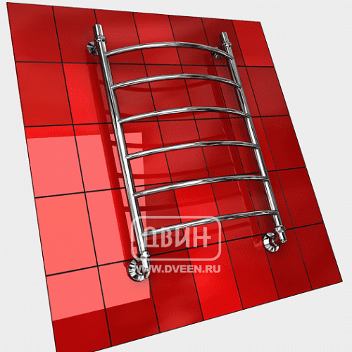 Купить водяной полотенцесушитель лесенка r 80*50 1"*1/2 к3 белый, двин. в Иваново магазин сантехники Суперстрой