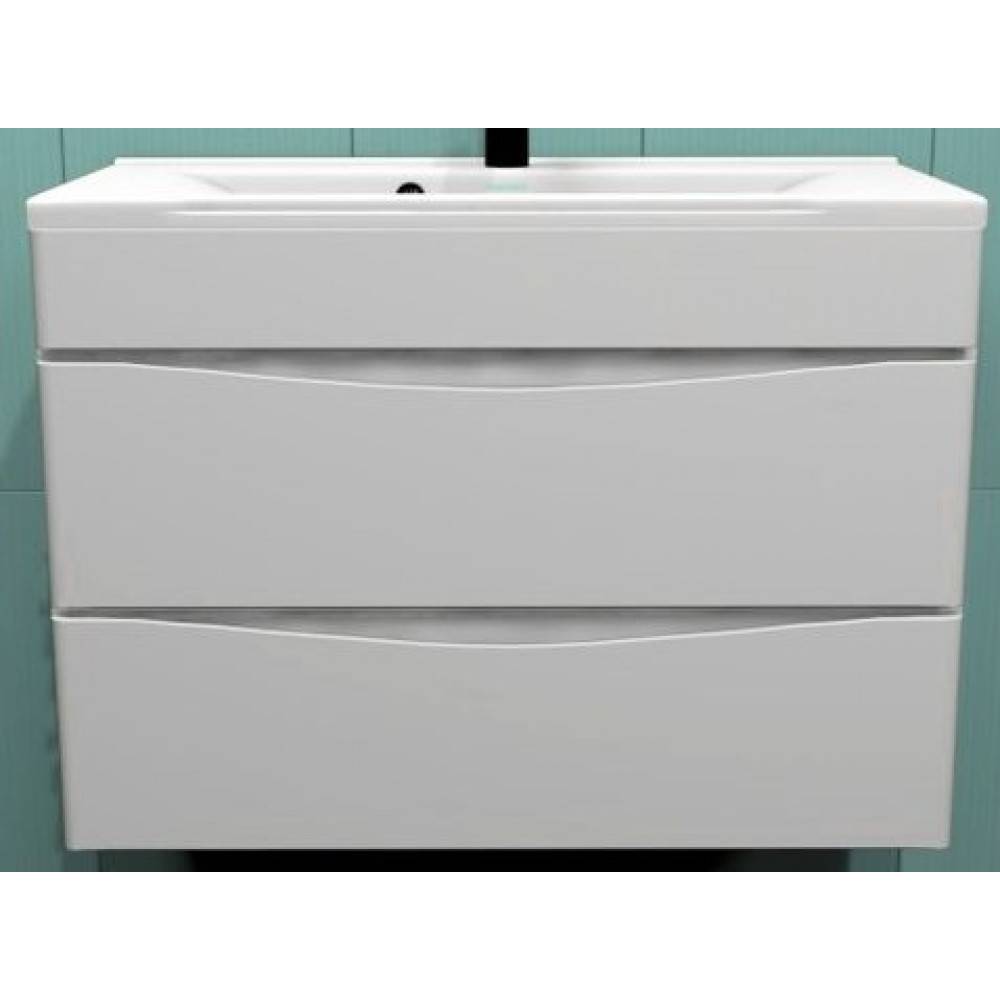 Купить тумба белинда-70 белая подвесная+раковина слим, stella polar. в Иваново магазин сантехники Суперстрой