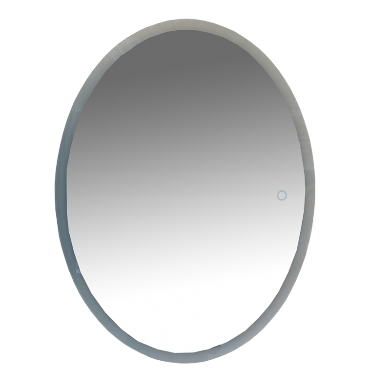 Купить 4 неон - зеркало led  600х800 сенсор на зеркале  (овальное),misty в Иваново магазин сантехники Суперстрой