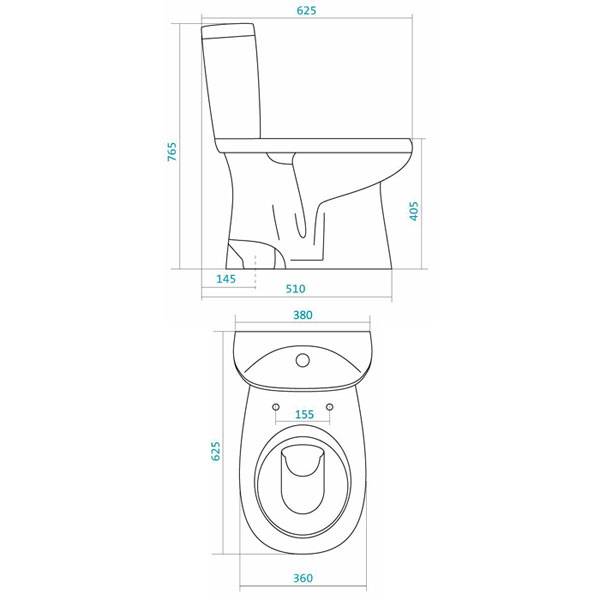 Купить компакт-унитаз анимо 1wh110038,santek в Иваново магазин сантехники Суперстрой