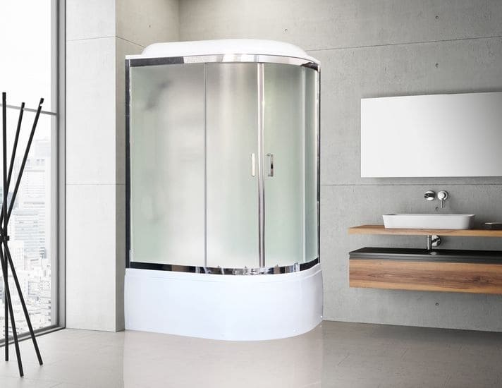 Купить душевая кабина royal rb 8120bk6-wc-ch,l вп,мс,белая задняя стенка в Иваново магазин сантехники Суперстрой