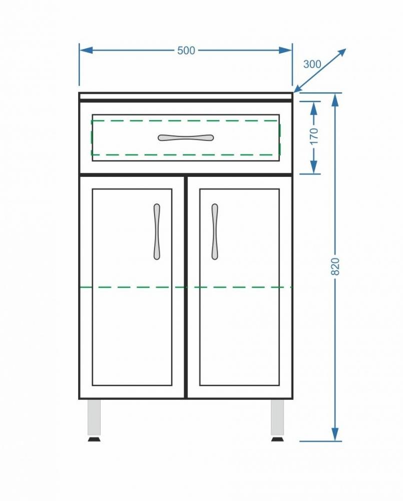 Купить комод концепт-50 белый 1 ящ,stella polar. в Иваново магазин сантехники Суперстрой