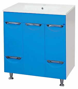 Купить тумба кристи -75  2 ящ. б/к  голубая,misty. в Иваново магазин сантехники Суперстрой