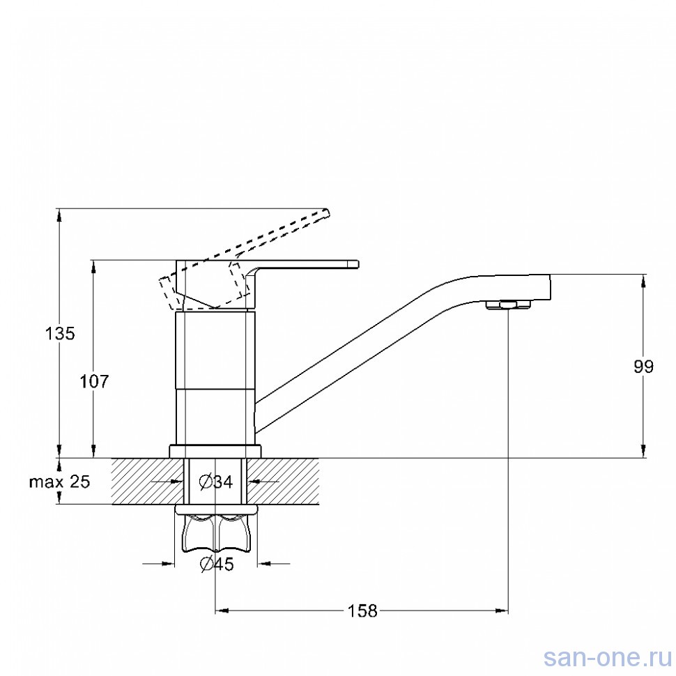 Купить смеситель для раковины gor4-b058, g-lauf. в Иваново магазин сантехники Суперстрой