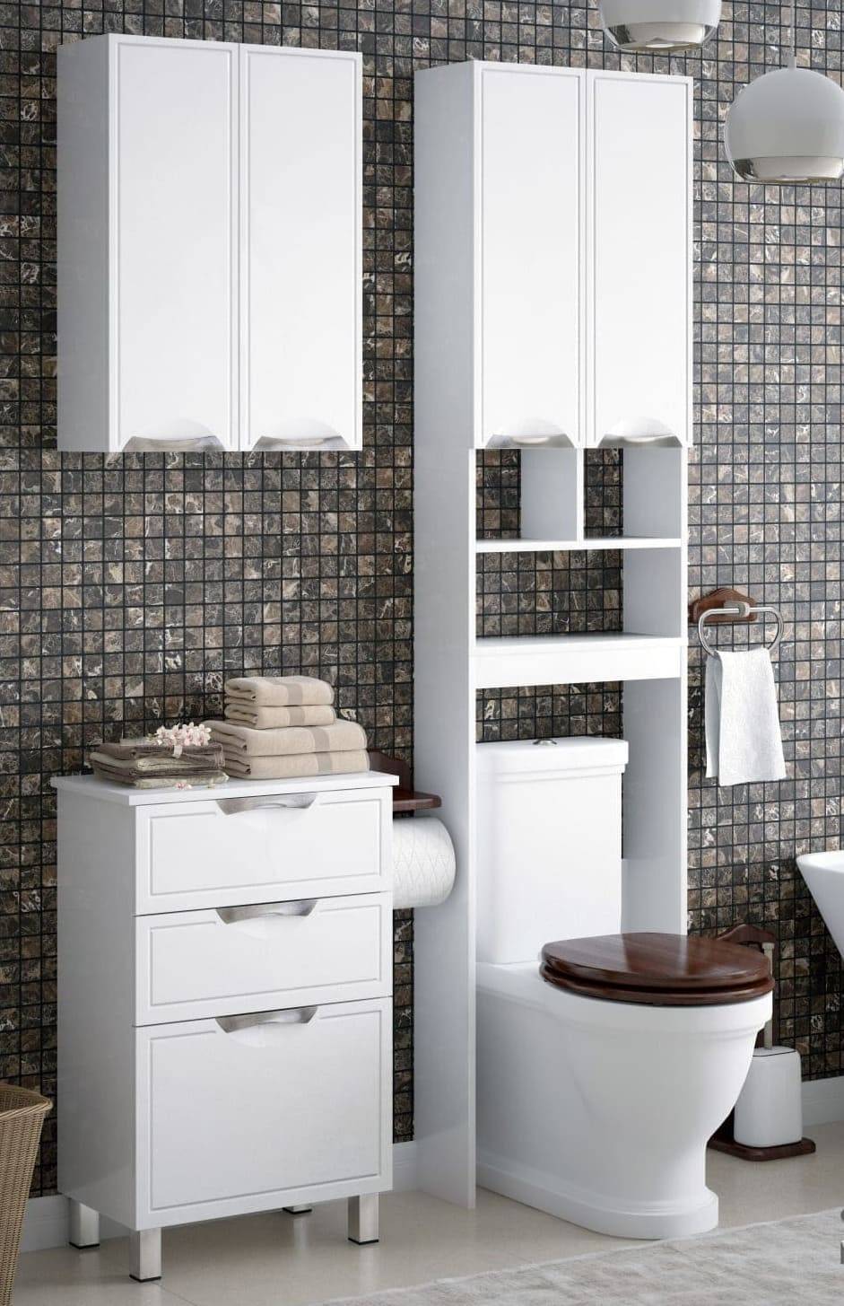 Купить шкаф подвесной монро 55 белый, corozo. в Иваново магазин сантехники Суперстрой