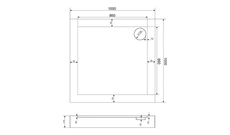 Купить поддон акриловый форум 900*900, bas. в Иваново магазин сантехники Суперстрой