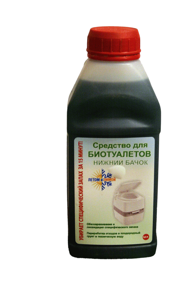 Купить средство для биотуалета нижний бачок зима-лето 0,5л, россия. в Иваново магазин сантехники Суперстрой