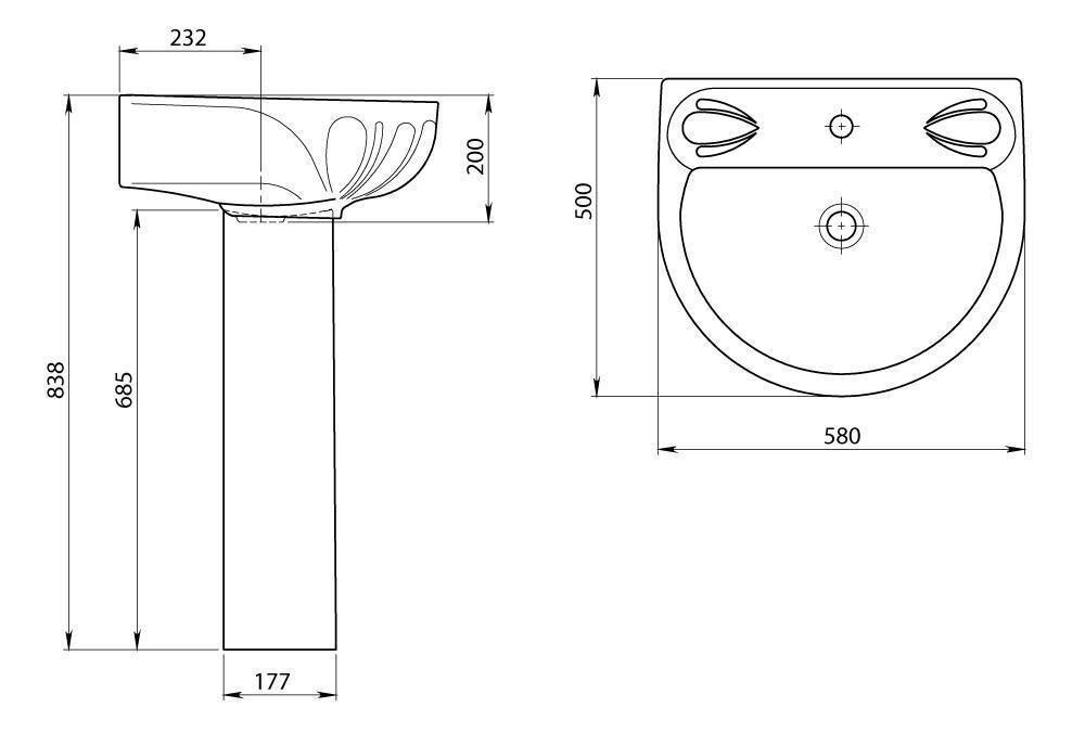 Купить раковина на пьедестале лотос крап на белом, воротынск. в Иваново магазин сантехники Суперстрой