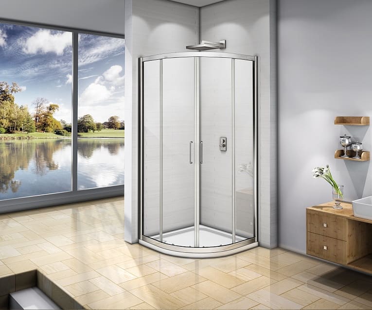 Купить душевое ограждение neo r-90-c-ch, bas. в Иваново магазин сантехники Суперстрой