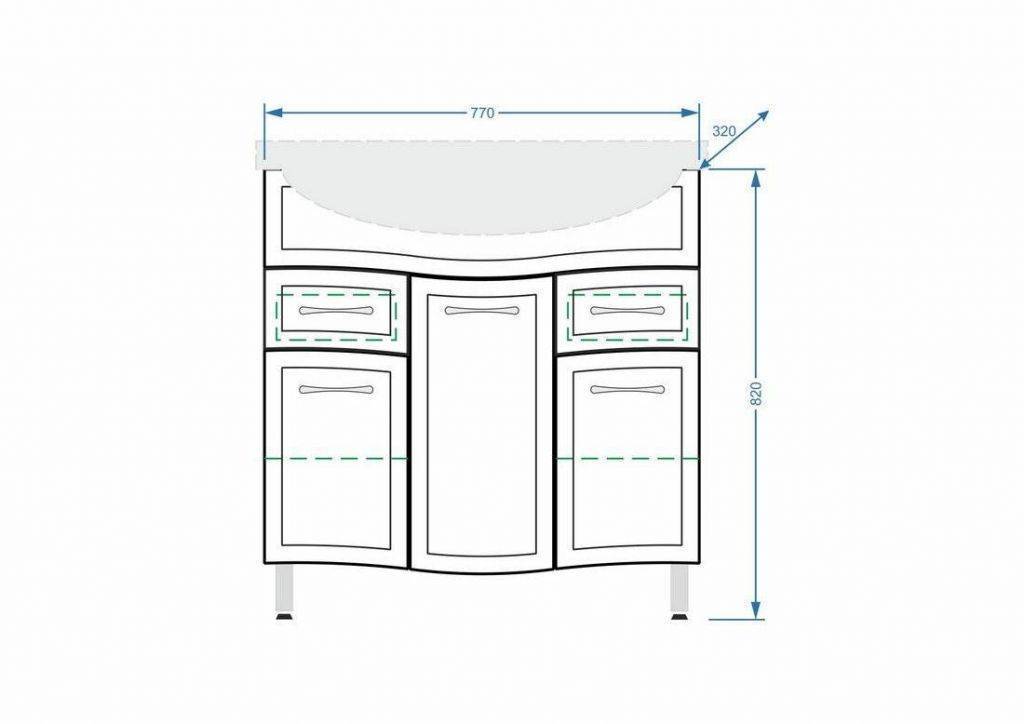 Купить тумба концепт-80 белый 2 ящ+раковина эрика,stella polar. в Иваново магазин сантехники Суперстрой