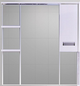 Купить зеркало-шкаф селена-90 правое, misty. в Иваново магазин сантехники Суперстрой