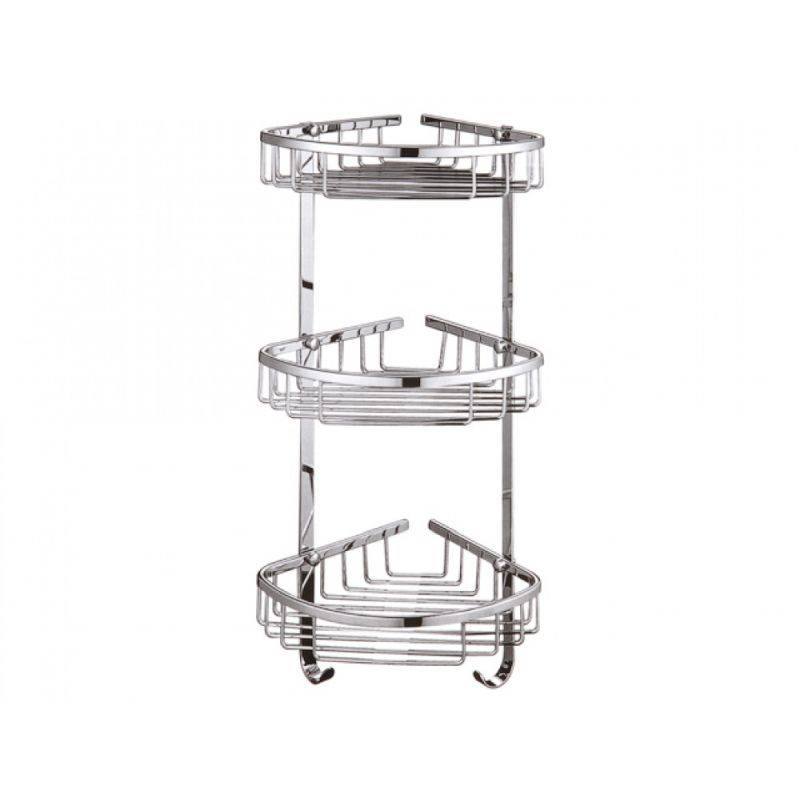 Купить полочка трех-ярусная z1254-3, solone. в Иваново магазин сантехники Суперстрой