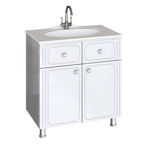 Купить тумба эдельвейс-80 + умывальник гармония-80, sanstar. в Иваново магазин сантехники Суперстрой