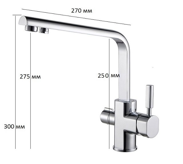 Купить кухонный смеситель decor 40144-10 боковой kaiser белый в Иваново магазин сантехники Суперстрой