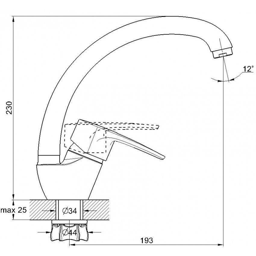 Купить смеситель для кухни 8g4-a181kb, g-lauf. в Иваново магазин сантехники Суперстрой
