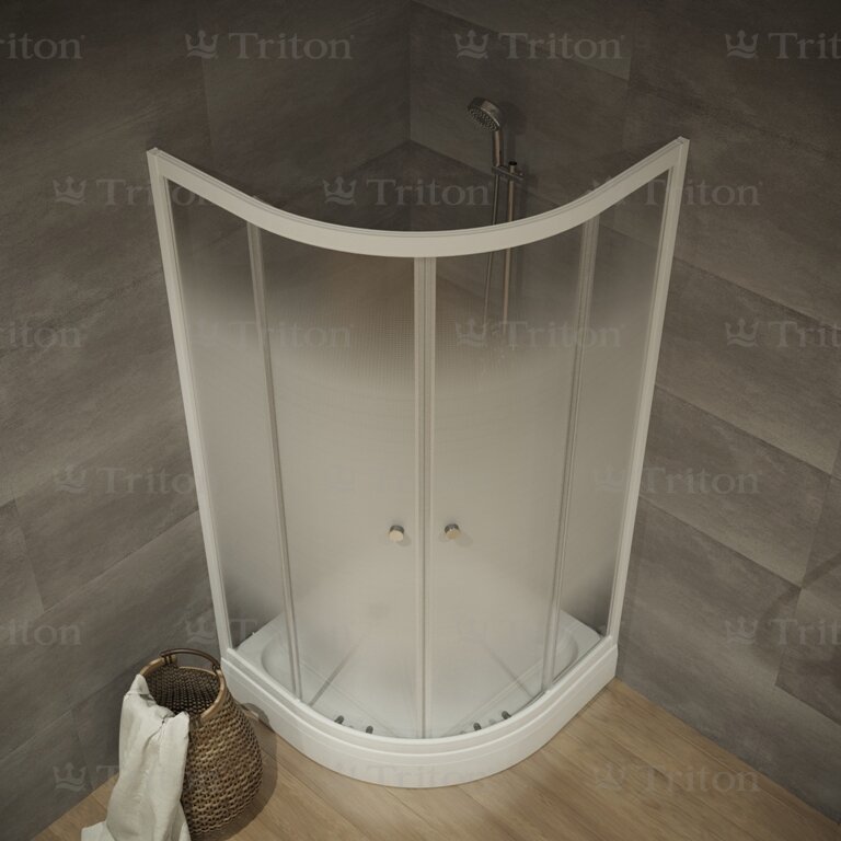 Купить душевой угол лайт а 90*90,нп,градиент,бел, тритон. в Иваново магазин сантехники Суперстрой