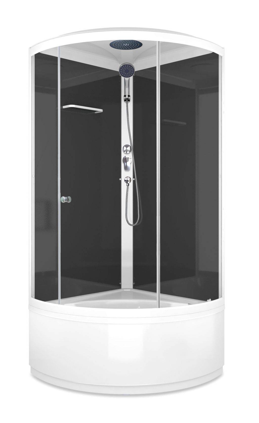 Купить душевая кабина domani spa simple high 90*90 с крышей вп пс в Иваново магазин сантехники Суперстрой