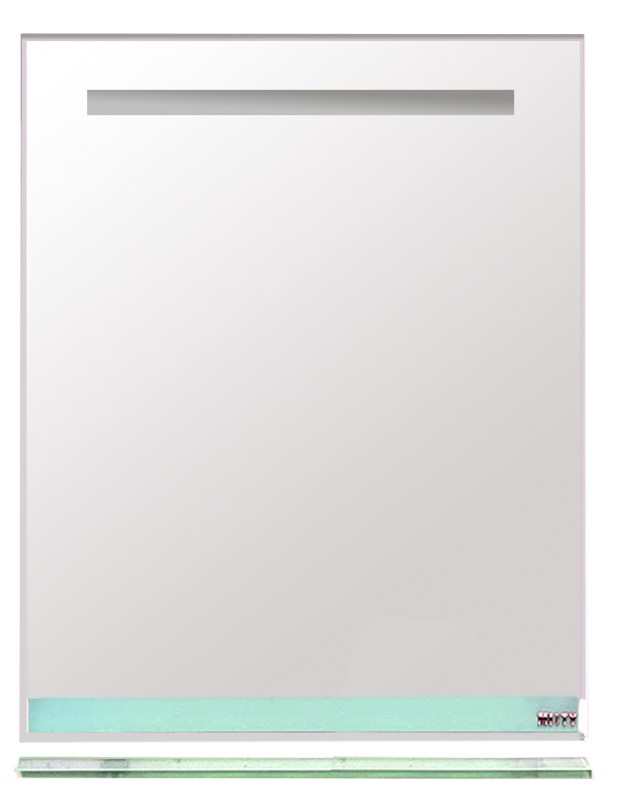 Купить зеркало  джулия - 65 с полочкой 12 мм голубое,misty. в Иваново магазин сантехники Суперстрой