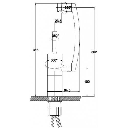 Купить смеситель для кухни merkur 27033,kaiser в Иваново магазин сантехники Суперстрой