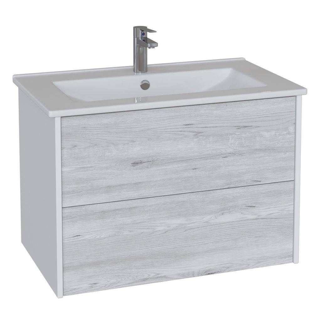 Купить тумба подвесная trend-80, бетон+раковина эйфория-80, sanstar. в Иваново магазин сантехники Суперстрой