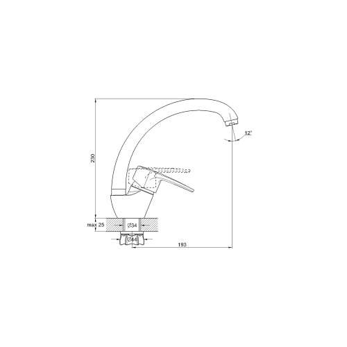 Купить смеситель для кухни 8g4-a035, g-lauf. в Иваново магазин сантехники Суперстрой