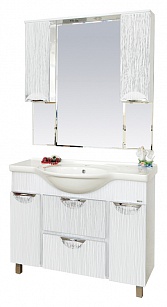 Купить зеркало-шкаф лорд-105 белая пленка, misty. в Иваново магазин сантехники Суперстрой