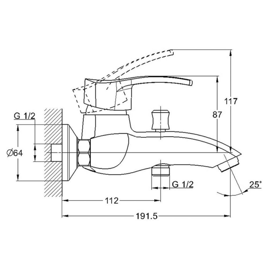 Купить смеситель для ванны klo3-a048, g-lauf. в Иваново магазин сантехники Суперстрой