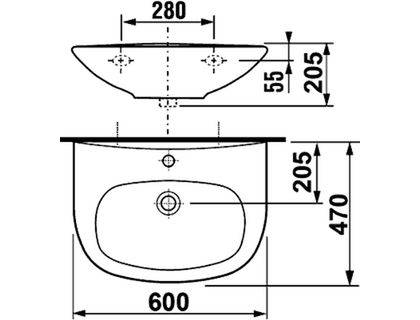 Купить раковина на полу-пьедестале zeta 60, jika . в Иваново магазин сантехники Суперстрой