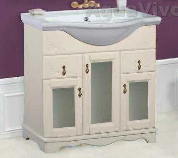 Купить тумба напольная варна 85c 2ящ слоновая кость+рак mia, good door. в Иваново магазин сантехники Суперстрой