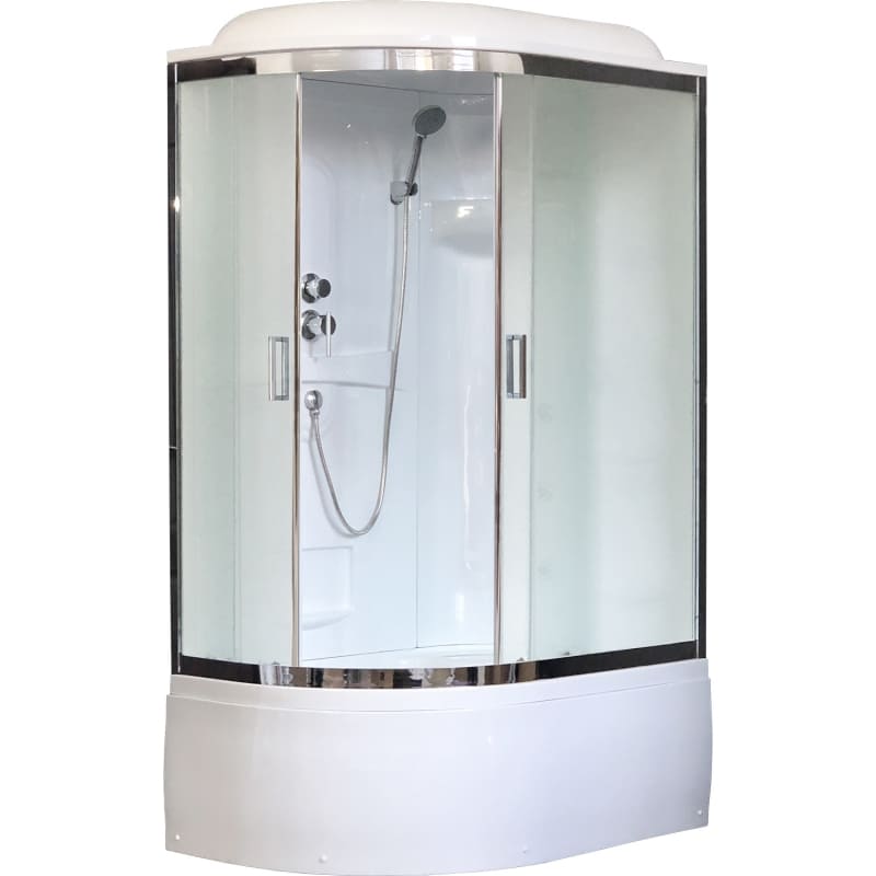 Купить душевая кабина royal rb 8120bk1-м-ch,r вп,мс,акриловая задняя стенка в Иваново магазин сантехники Суперстрой