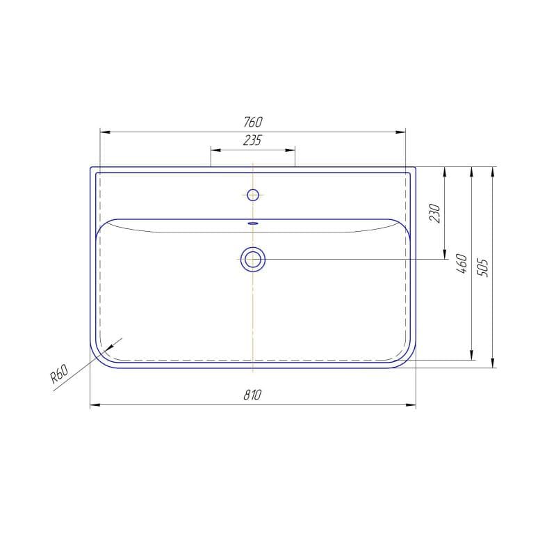 Купить тумба нью-йорк-80 подвесная 2 ящ. +раковина олимпия, misty. в Иваново магазин сантехники Суперстрой