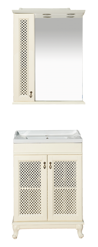 Купить тумба  вивьен - 60  прямая слоновая кость,misty. в Иваново магазин сантехники Суперстрой