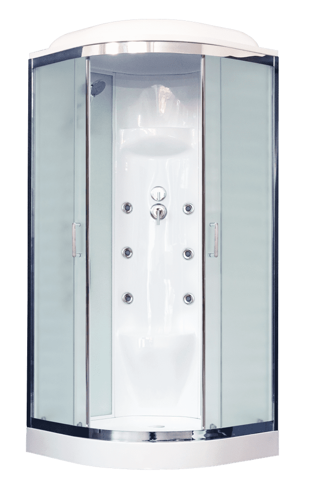 Купить душевая кабина royal bath rb 100hk7-wc-ch,100*100*217,нп мс,белая, гидромассаж в Иваново магазин сантехники Суперстрой