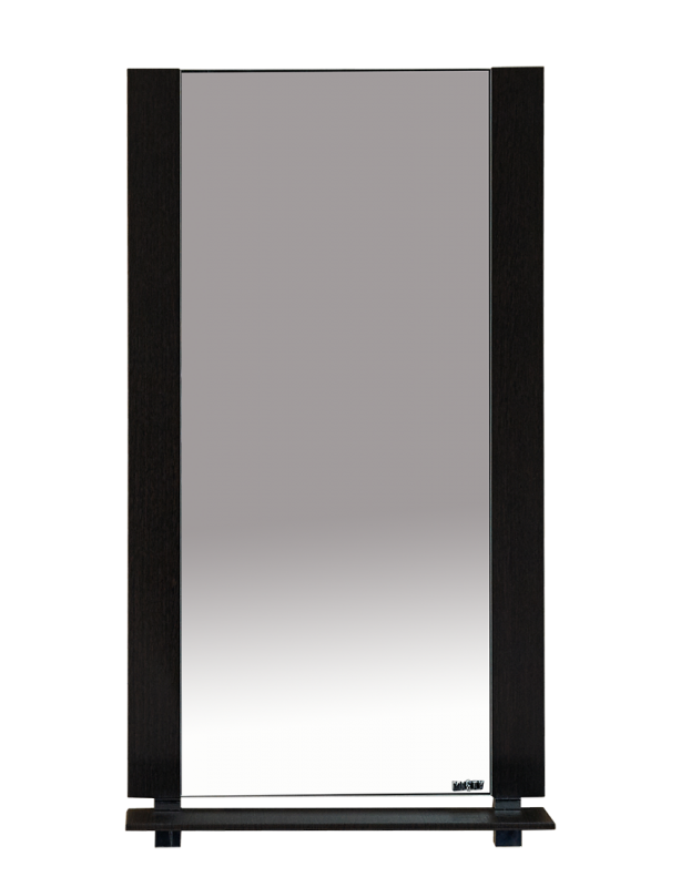 Купить зеркало жасмин-70 с полочкой, черное, misty. в Иваново магазин сантехники Суперстрой
