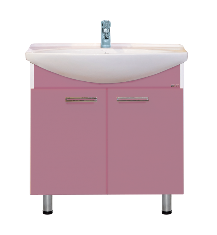 Купить тумба джулия - 85  розовая ,misty. в Иваново магазин сантехники Суперстрой