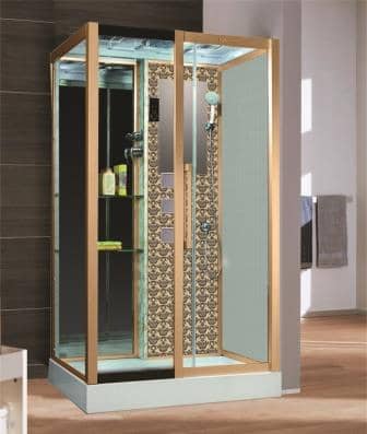 Купить душевая кабина 120*82 ng-7713gr нп, золото,г/м,niagara в Иваново магазин сантехники Суперстрой