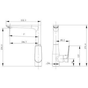 Купить смеситель для кухни atrio 60044 chrome/whiteхром/белый,kaiser в Иваново магазин сантехники Суперстрой