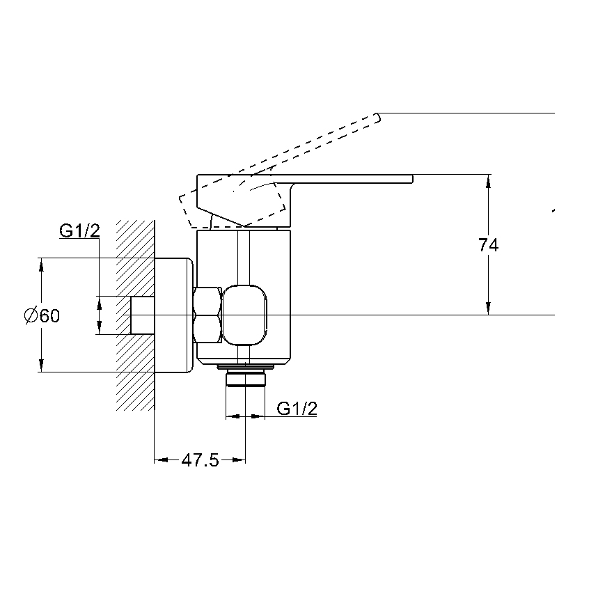 Купить смеситель для душа nob5-a128, g-lauf. в Иваново магазин сантехники Суперстрой