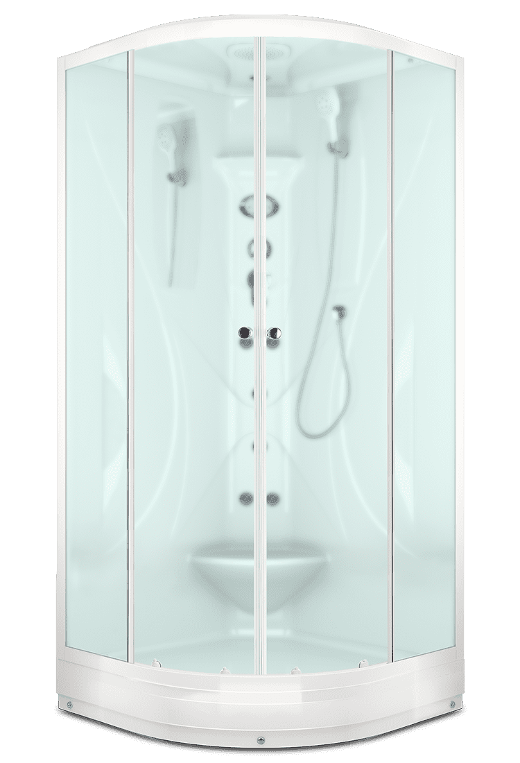 Купить душевая кабина domani elegance 99,90*90  нп см-акрил-электрика, гидромассаж в Иваново магазин сантехники Суперстрой