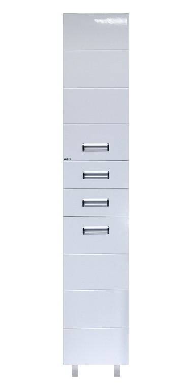 Купить пенал селена-35 левый + б/к, белый, misty. в Иваново магазин сантехники Суперстрой