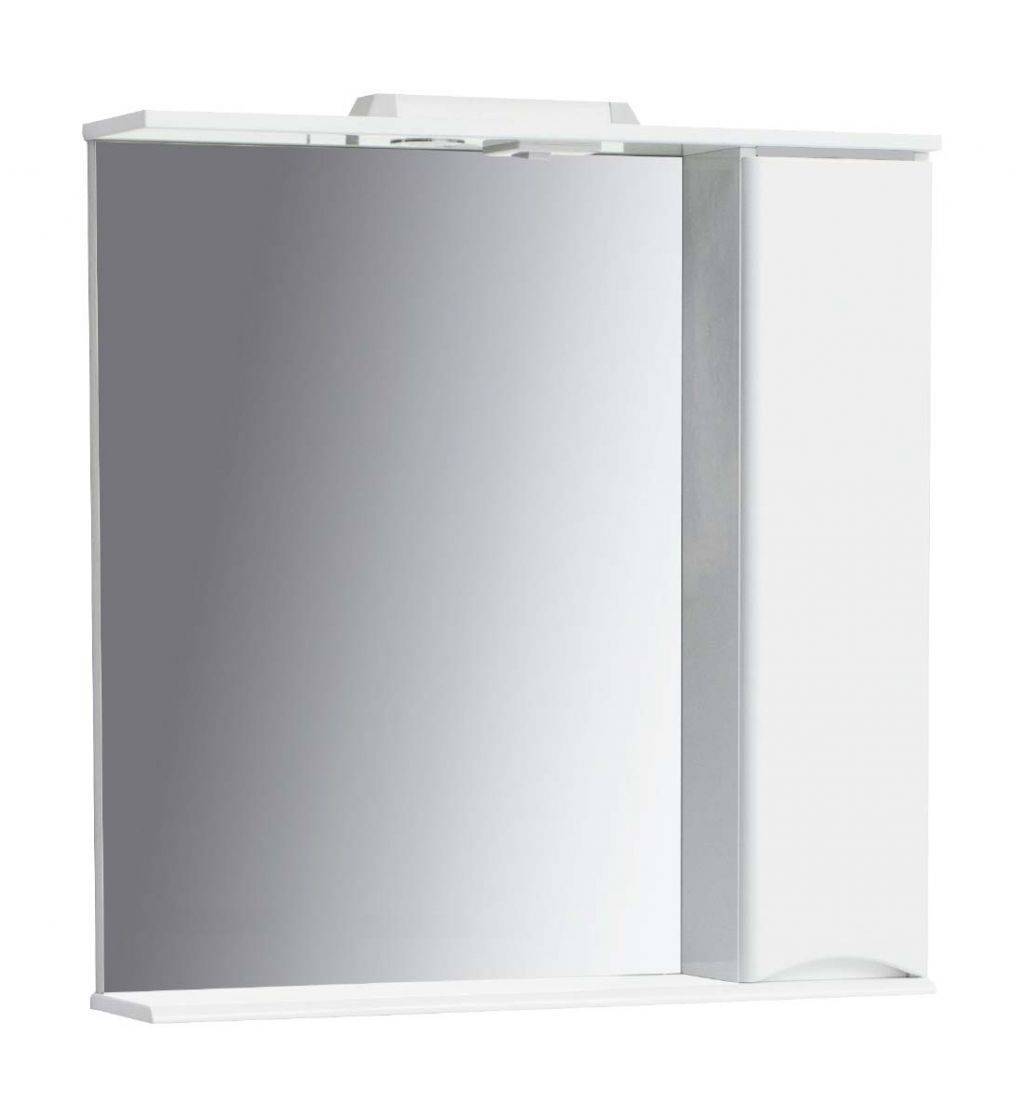 Купить зеркальный шкаф smile 80 п, 1/дв, белый, sanstar в Иваново магазин сантехники Суперстрой