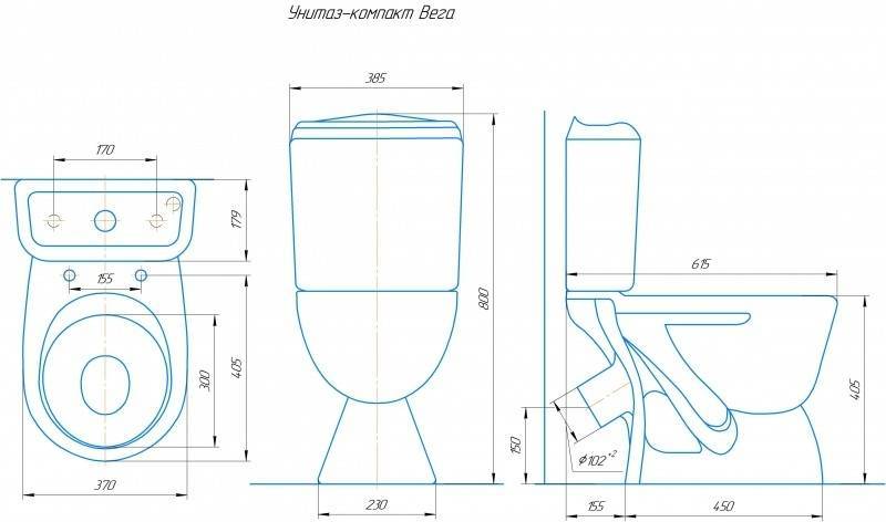 Купить компакт-унитаз вега белый, микролифт, rosa. в Иваново магазин сантехники Суперстрой