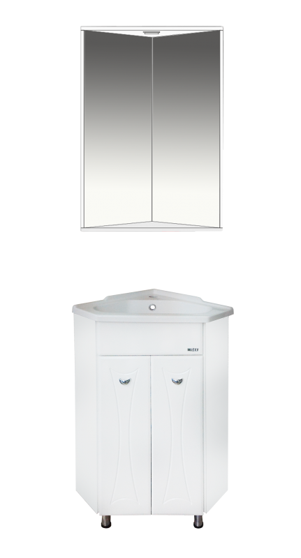 Купить зеркало лотос 34х34 свет, угловое, misty. в Иваново магазин сантехники Суперстрой