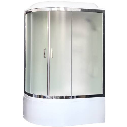 Купить душевая кабина royal rb 8120bk3-wc-ch,r вп,мс,белая задняя стенка,гидромассаж в Иваново магазин сантехники Суперстрой