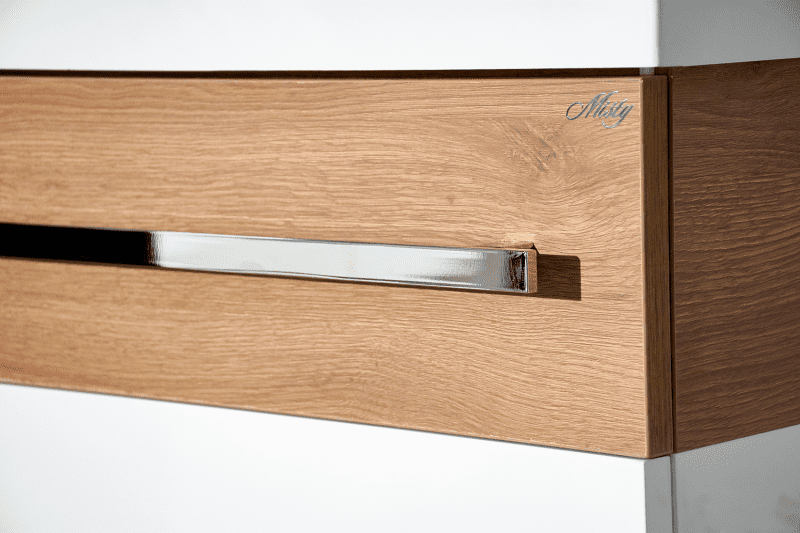 Купить тумба леон-100 подвесная 2ящ. белая + раковина caro, misty. в Иваново магазин сантехники Суперстрой